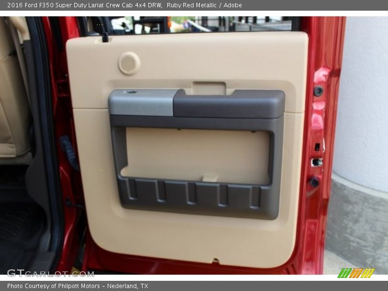 Ruby Red Metallic / Adobe 2016 Ford F350 Super Duty Lariat Crew Cab 4x4 DRW