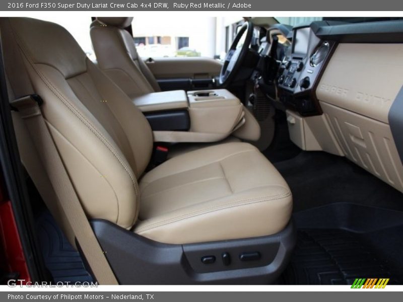 Ruby Red Metallic / Adobe 2016 Ford F350 Super Duty Lariat Crew Cab 4x4 DRW