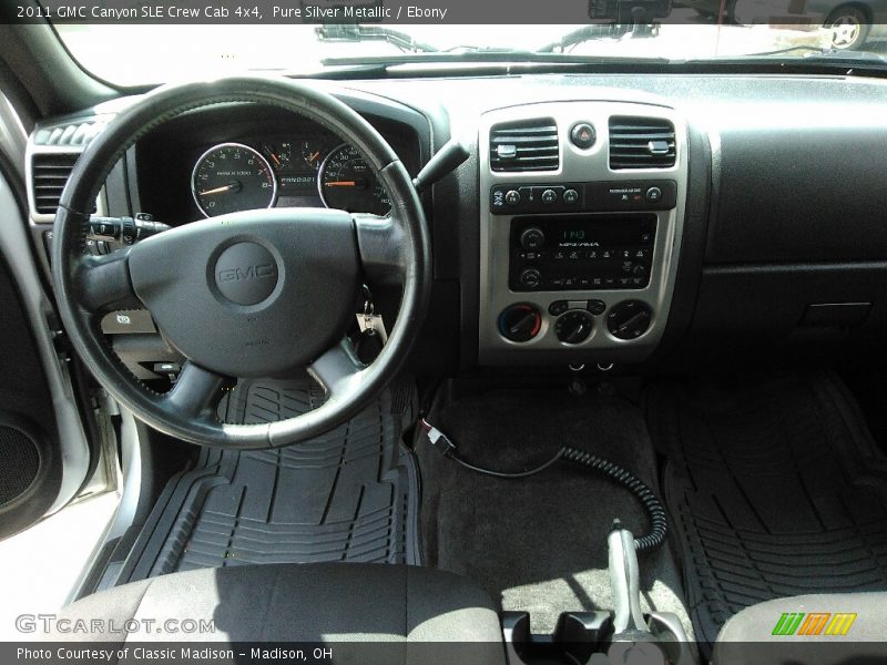 Pure Silver Metallic / Ebony 2011 GMC Canyon SLE Crew Cab 4x4