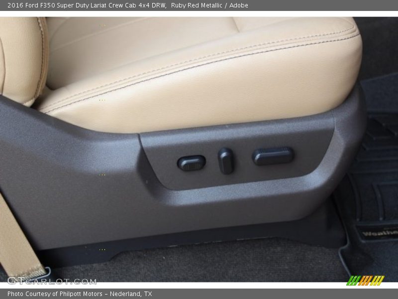 Ruby Red Metallic / Adobe 2016 Ford F350 Super Duty Lariat Crew Cab 4x4 DRW
