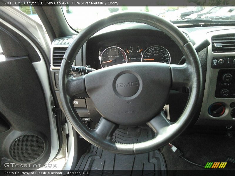 Pure Silver Metallic / Ebony 2011 GMC Canyon SLE Crew Cab 4x4