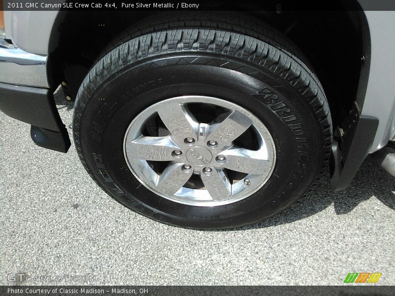 Pure Silver Metallic / Ebony 2011 GMC Canyon SLE Crew Cab 4x4