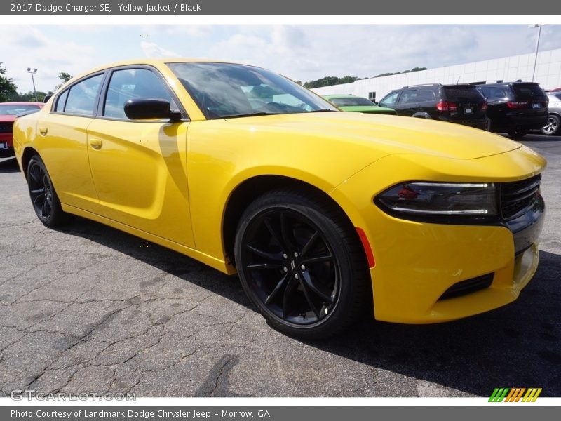 Yellow Jacket / Black 2017 Dodge Charger SE