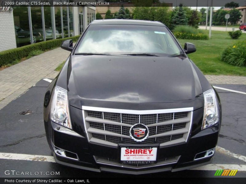 Black Raven / Cashmere/Cocoa 2009 Cadillac CTS Sedan