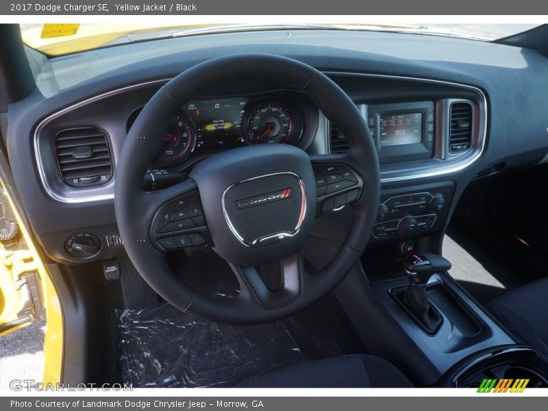 Yellow Jacket / Black 2017 Dodge Charger SE