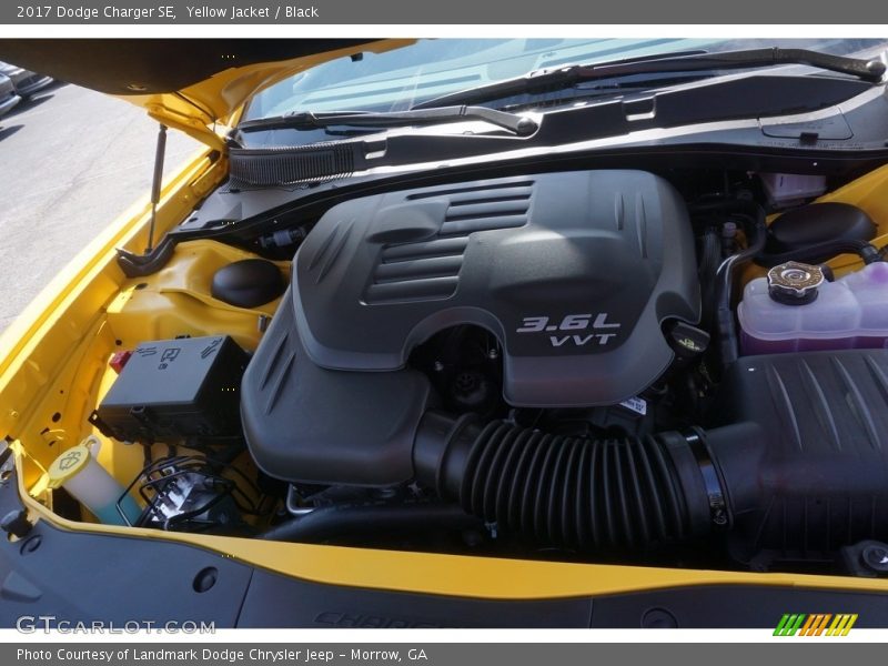 Yellow Jacket / Black 2017 Dodge Charger SE