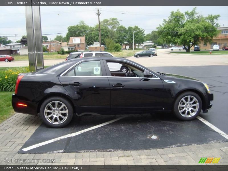 Black Raven / Cashmere/Cocoa 2009 Cadillac CTS Sedan