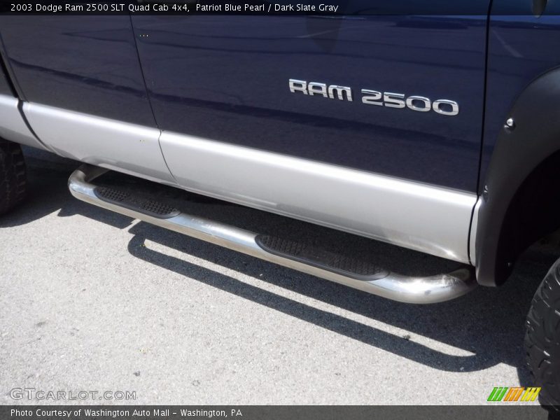 Patriot Blue Pearl / Dark Slate Gray 2003 Dodge Ram 2500 SLT Quad Cab 4x4