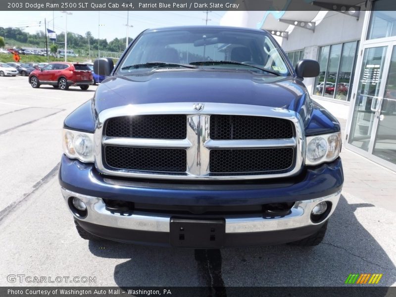 Patriot Blue Pearl / Dark Slate Gray 2003 Dodge Ram 2500 SLT Quad Cab 4x4