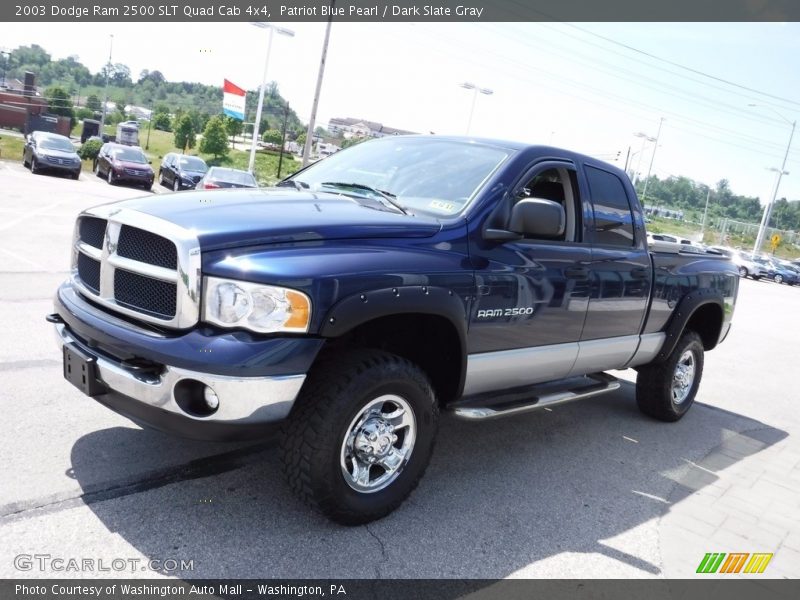 Patriot Blue Pearl / Dark Slate Gray 2003 Dodge Ram 2500 SLT Quad Cab 4x4