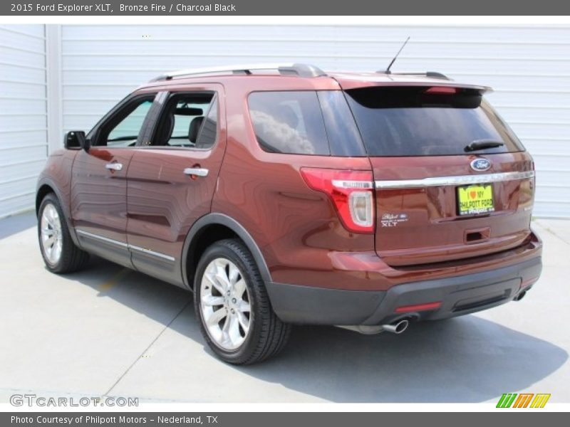 Bronze Fire / Charcoal Black 2015 Ford Explorer XLT