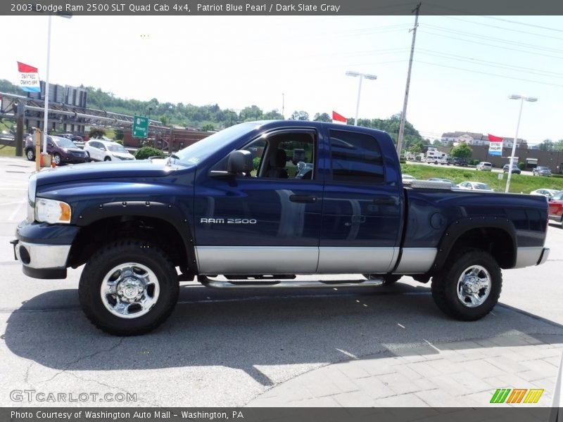 Patriot Blue Pearl / Dark Slate Gray 2003 Dodge Ram 2500 SLT Quad Cab 4x4