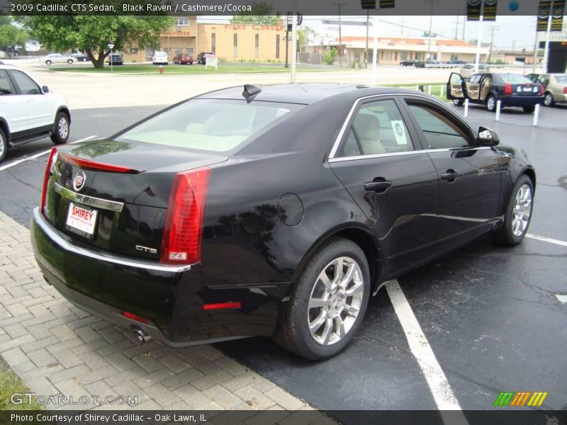 Black Raven / Cashmere/Cocoa 2009 Cadillac CTS Sedan