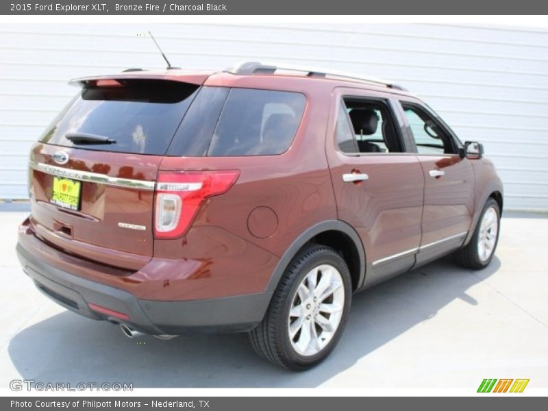 Bronze Fire / Charcoal Black 2015 Ford Explorer XLT