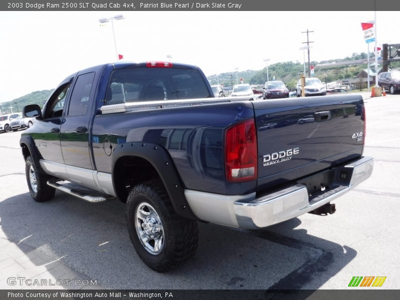 Patriot Blue Pearl / Dark Slate Gray 2003 Dodge Ram 2500 SLT Quad Cab 4x4