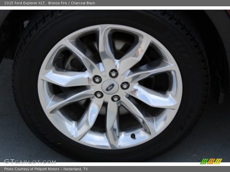 Bronze Fire / Charcoal Black 2015 Ford Explorer XLT