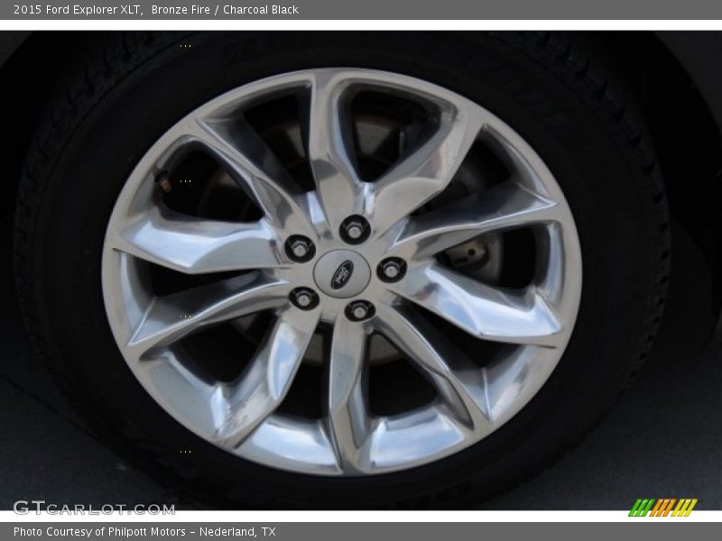 Bronze Fire / Charcoal Black 2015 Ford Explorer XLT