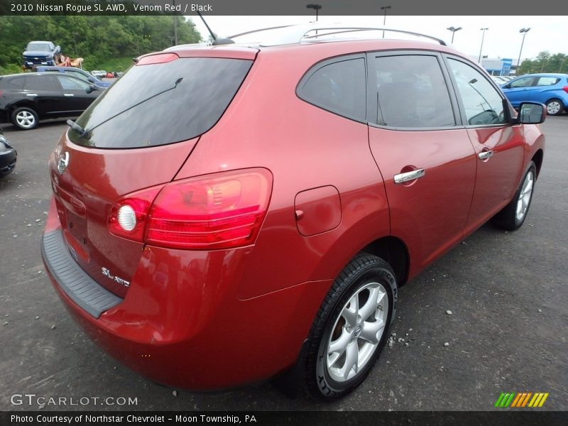 Venom Red / Black 2010 Nissan Rogue SL AWD