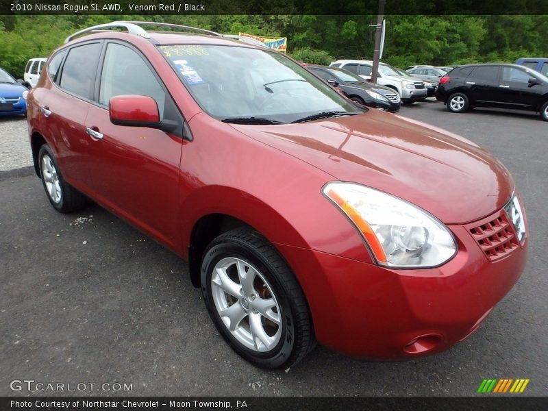 Venom Red / Black 2010 Nissan Rogue SL AWD