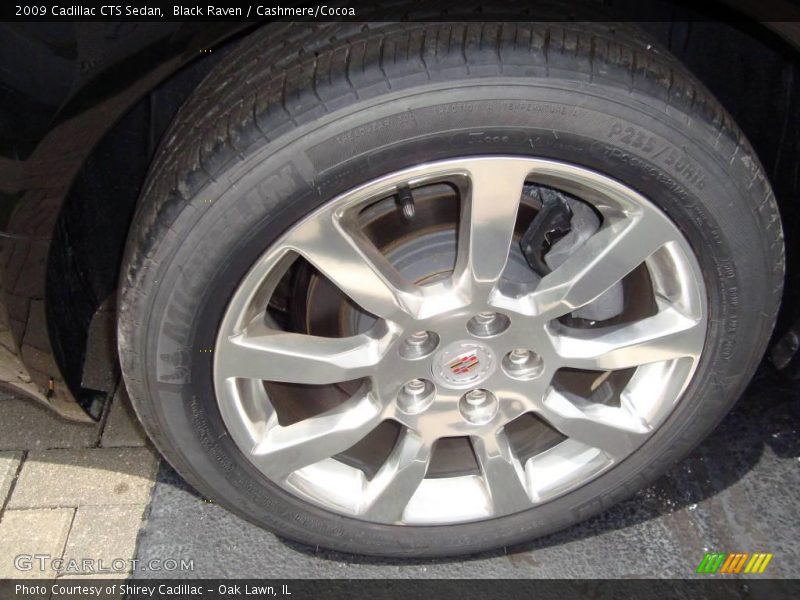Black Raven / Cashmere/Cocoa 2009 Cadillac CTS Sedan