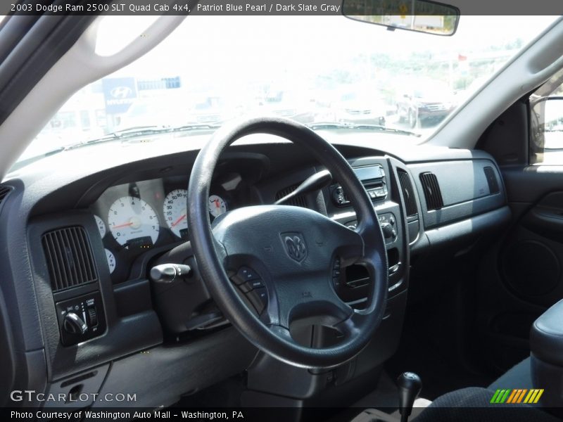 Patriot Blue Pearl / Dark Slate Gray 2003 Dodge Ram 2500 SLT Quad Cab 4x4