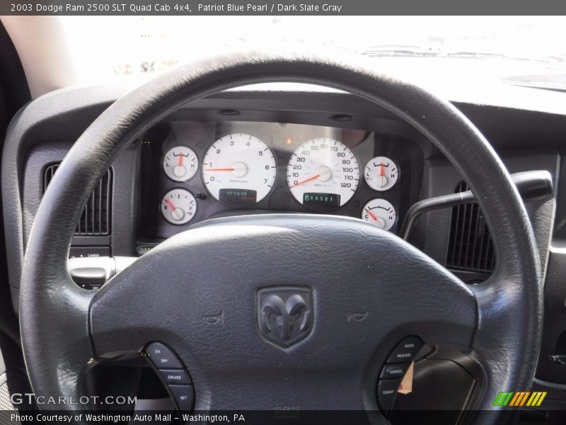 Patriot Blue Pearl / Dark Slate Gray 2003 Dodge Ram 2500 SLT Quad Cab 4x4