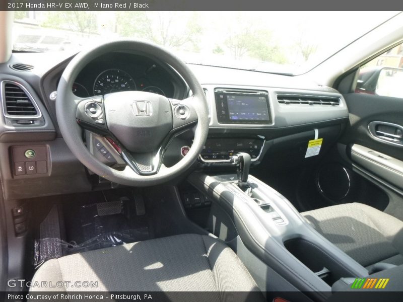 Milano Red / Black 2017 Honda HR-V EX AWD