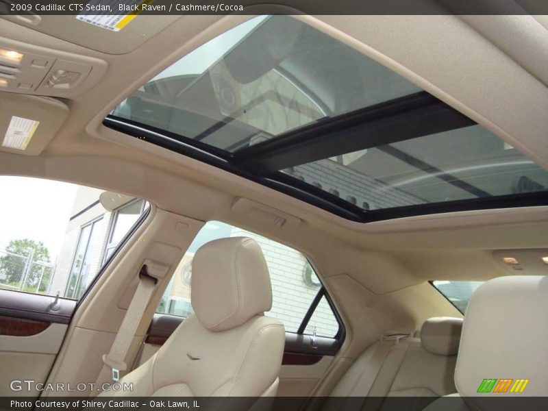 Black Raven / Cashmere/Cocoa 2009 Cadillac CTS Sedan