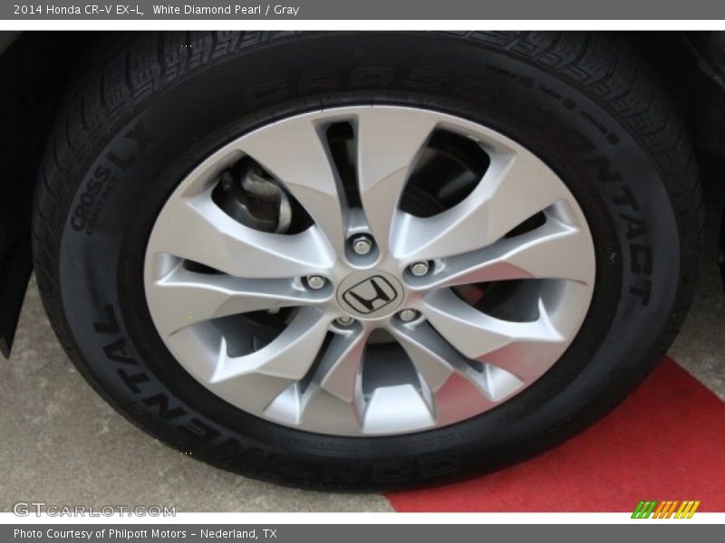 White Diamond Pearl / Gray 2014 Honda CR-V EX-L