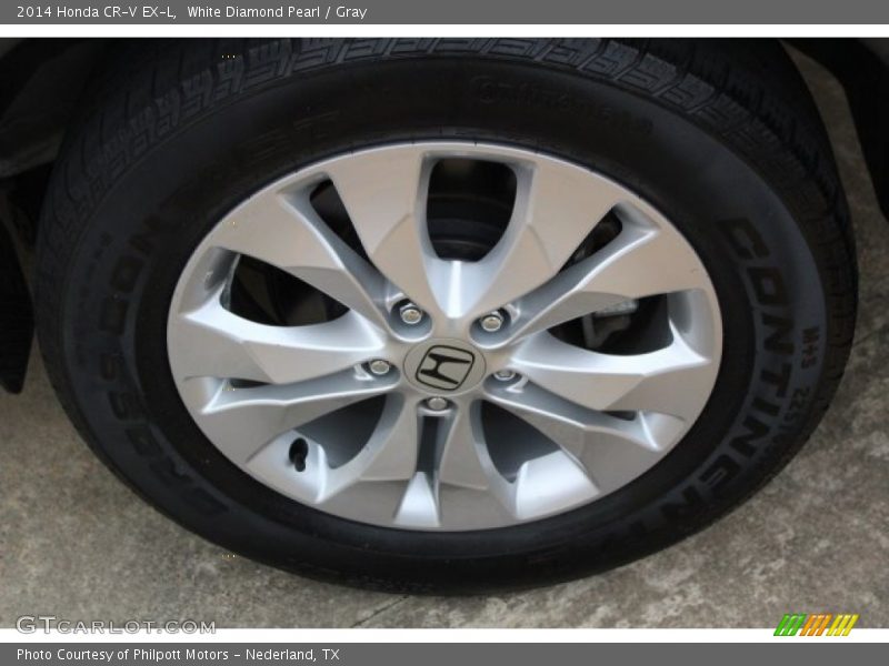 White Diamond Pearl / Gray 2014 Honda CR-V EX-L