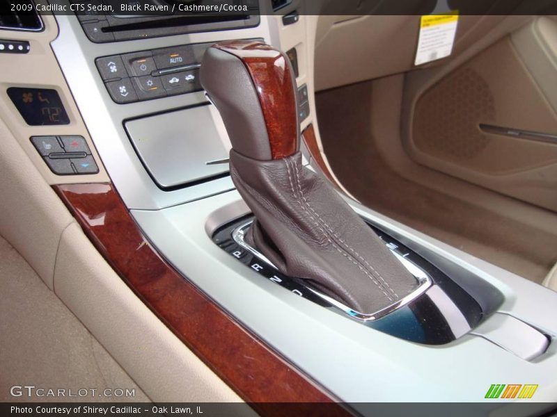 Black Raven / Cashmere/Cocoa 2009 Cadillac CTS Sedan
