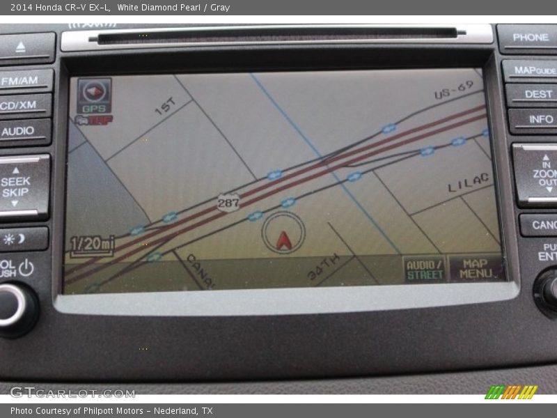 White Diamond Pearl / Gray 2014 Honda CR-V EX-L