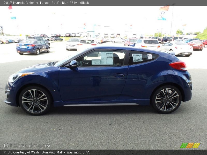 Pacific Blue / Silver/Black 2017 Hyundai Veloster Turbo