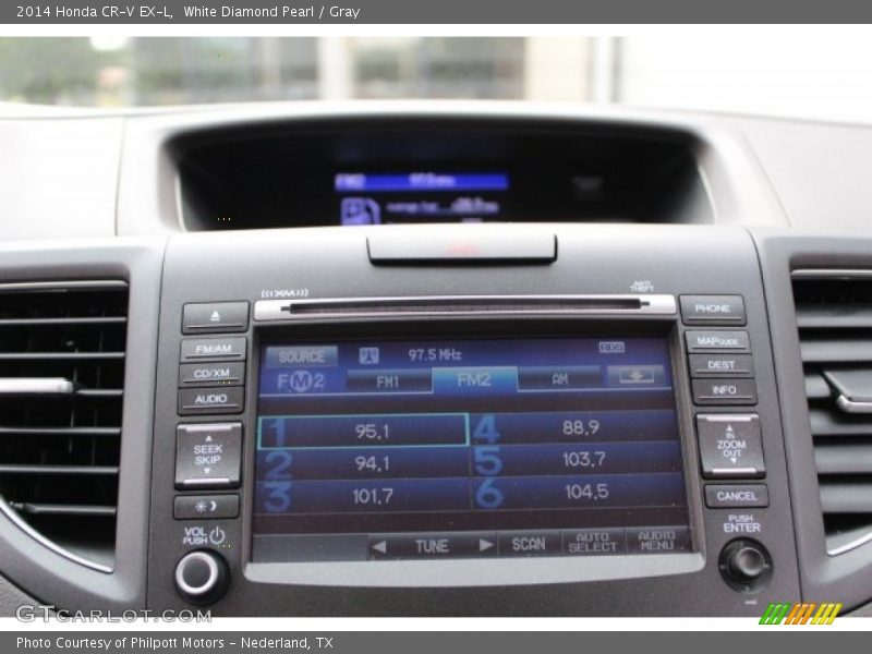 White Diamond Pearl / Gray 2014 Honda CR-V EX-L
