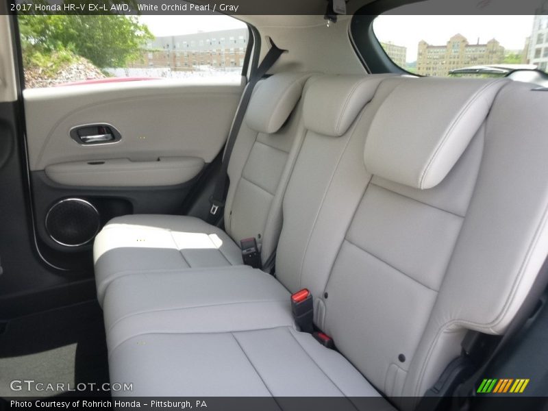 White Orchid Pearl / Gray 2017 Honda HR-V EX-L AWD