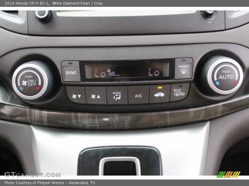 White Diamond Pearl / Gray 2014 Honda CR-V EX-L