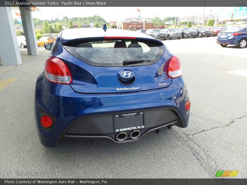 Pacific Blue / Silver/Black 2017 Hyundai Veloster Turbo