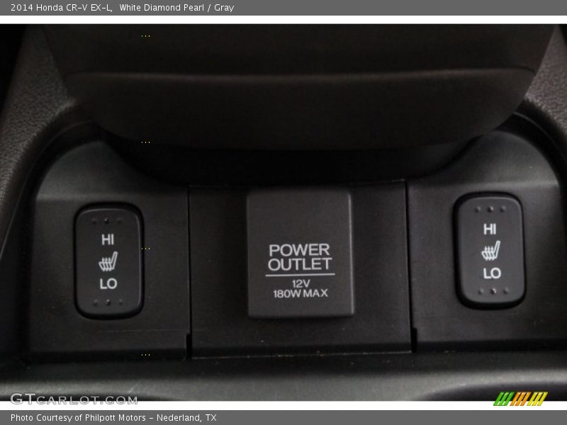 White Diamond Pearl / Gray 2014 Honda CR-V EX-L