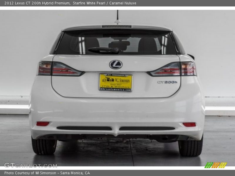 Starfire White Pearl / Caramel Nuluxe 2012 Lexus CT 200h Hybrid Premium