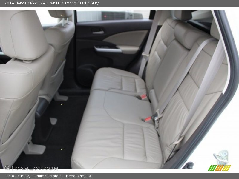 White Diamond Pearl / Gray 2014 Honda CR-V EX-L