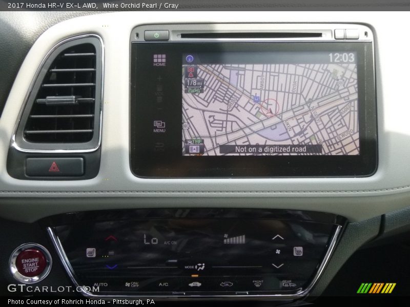 White Orchid Pearl / Gray 2017 Honda HR-V EX-L AWD