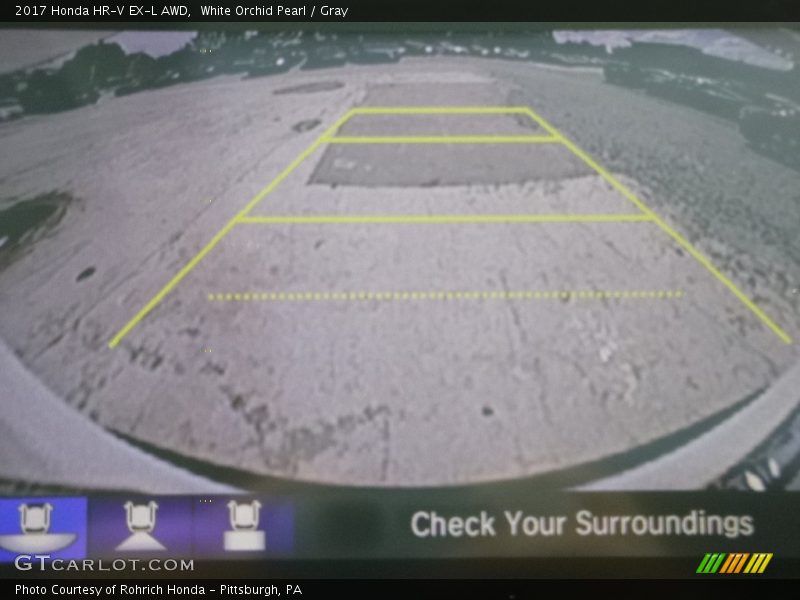 White Orchid Pearl / Gray 2017 Honda HR-V EX-L AWD