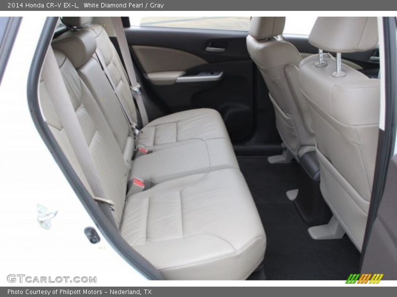 White Diamond Pearl / Gray 2014 Honda CR-V EX-L