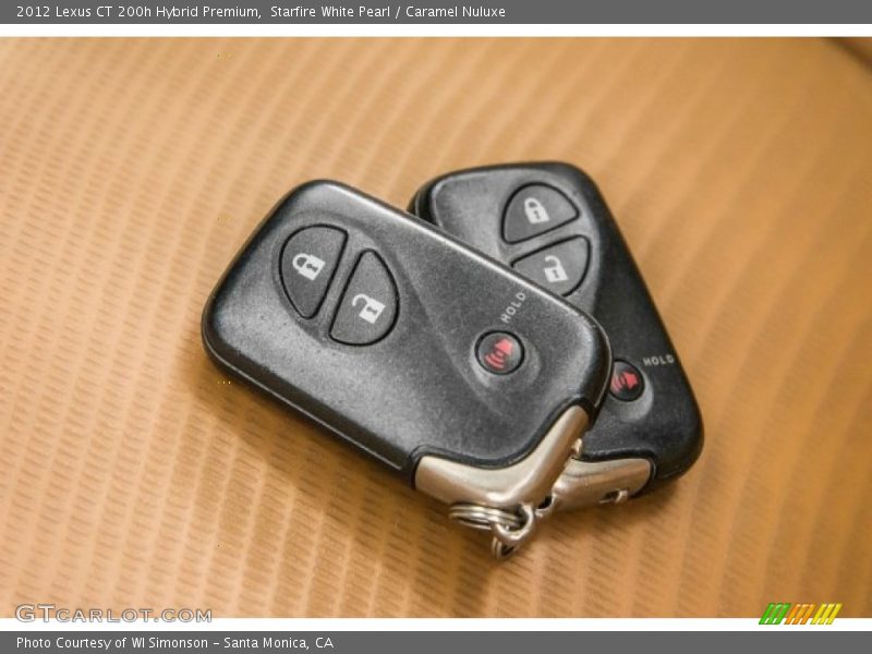 Starfire White Pearl / Caramel Nuluxe 2012 Lexus CT 200h Hybrid Premium