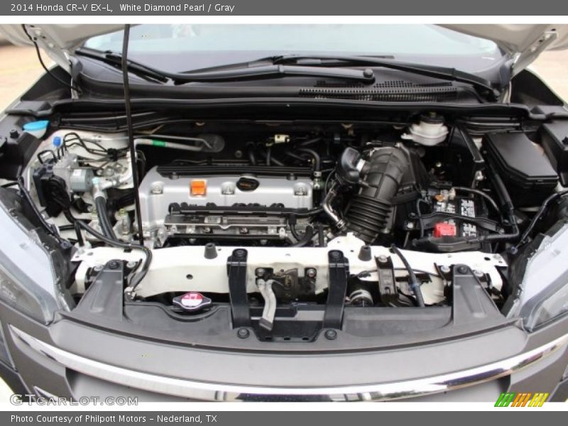 White Diamond Pearl / Gray 2014 Honda CR-V EX-L