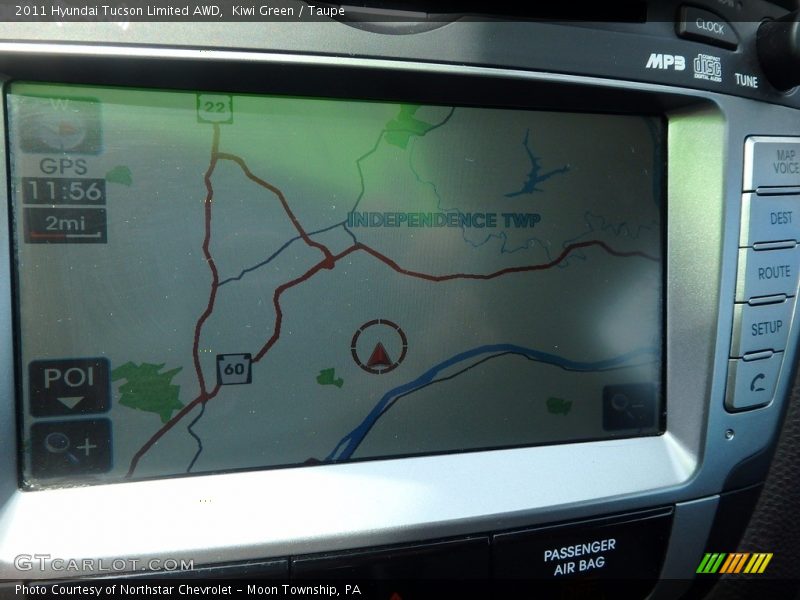 Kiwi Green / Taupe 2011 Hyundai Tucson Limited AWD