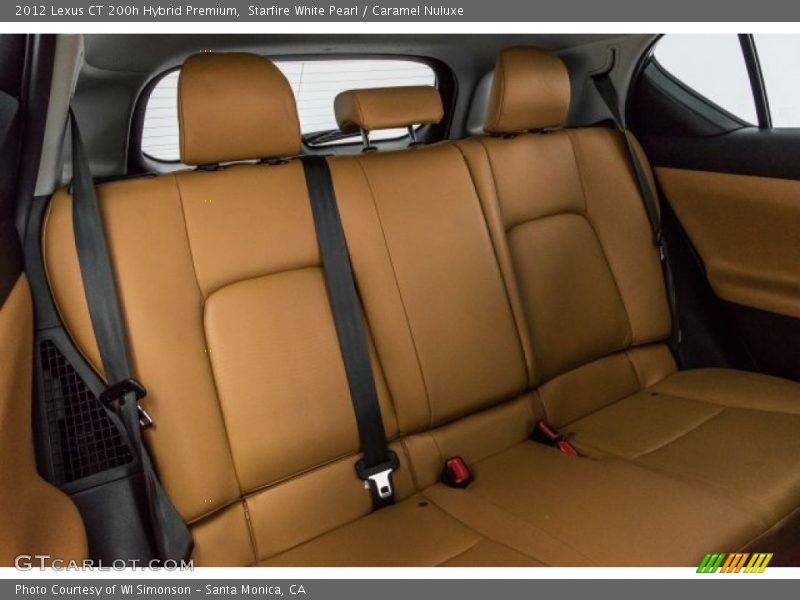 Starfire White Pearl / Caramel Nuluxe 2012 Lexus CT 200h Hybrid Premium