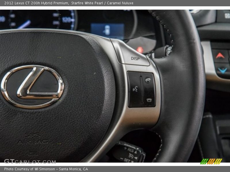 Starfire White Pearl / Caramel Nuluxe 2012 Lexus CT 200h Hybrid Premium