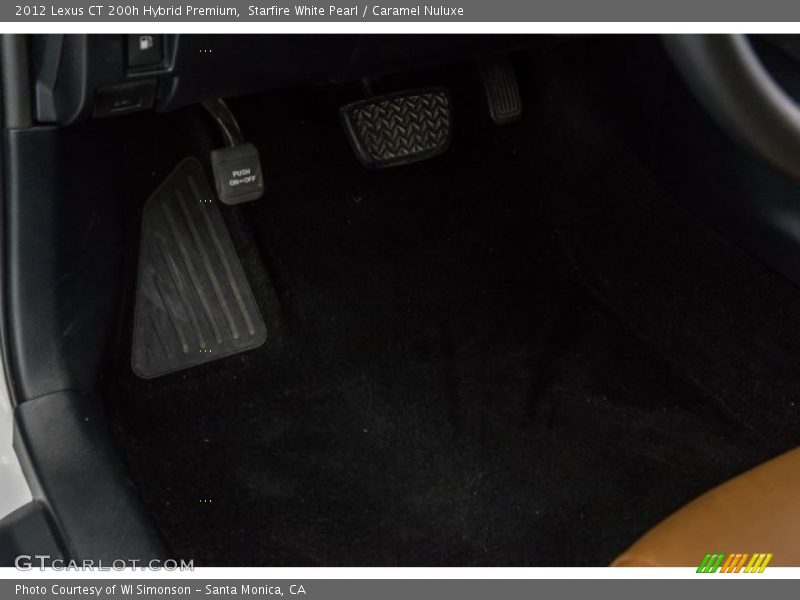 Starfire White Pearl / Caramel Nuluxe 2012 Lexus CT 200h Hybrid Premium