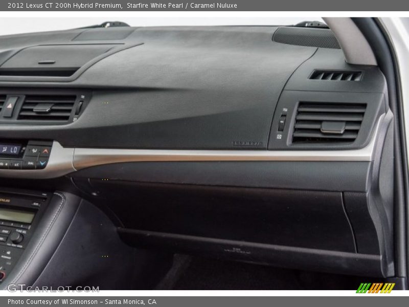 Starfire White Pearl / Caramel Nuluxe 2012 Lexus CT 200h Hybrid Premium
